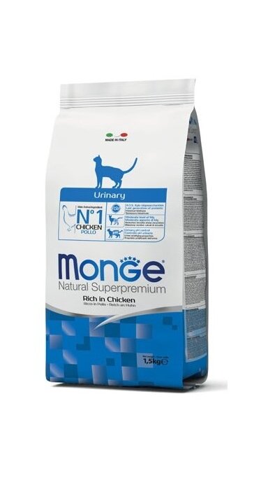 Monge Dry Cat Adult Urinary 1,5 kg, sausas pašaras suaugusioms katėms Monge Dry Cat Adult Urinary 1,5 kg, sausas pašaras suaugusioms katėms