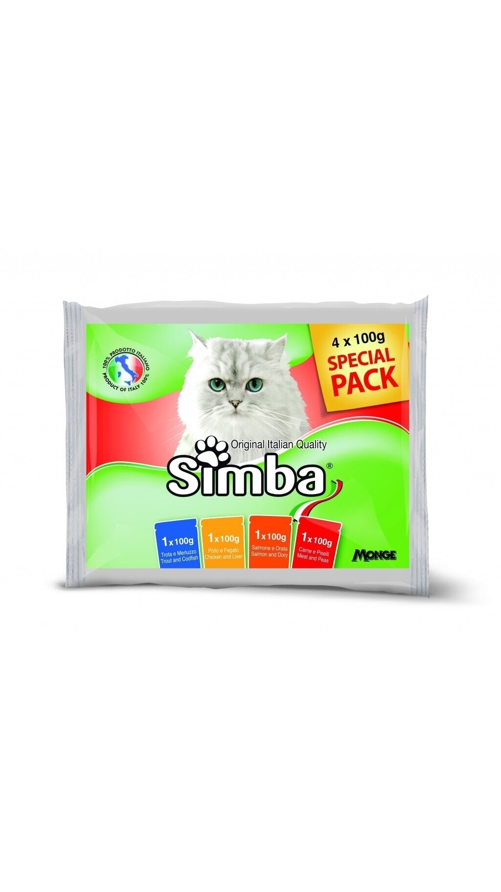 SIMBA KONSERVAI KATĖMS Wet CAT Pouch Chunkies Flow MultiPack 4x100 g SIMBA KONSERVAI KATĖMS Wet CAT Pouch Chunkies Flow MultiPack 4x100 g