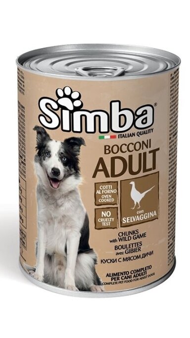 SIMBA Wet DOG Chunkies with wild game 1230 g SIMBA Wet DOG Chunkies with wild game 1230 g