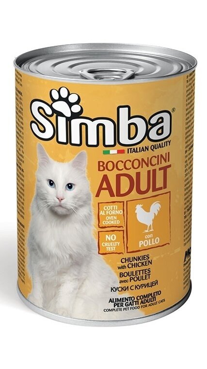 SIMBA Wet CAT Chunkies with chicken 415 g gabalėliai su vištiena