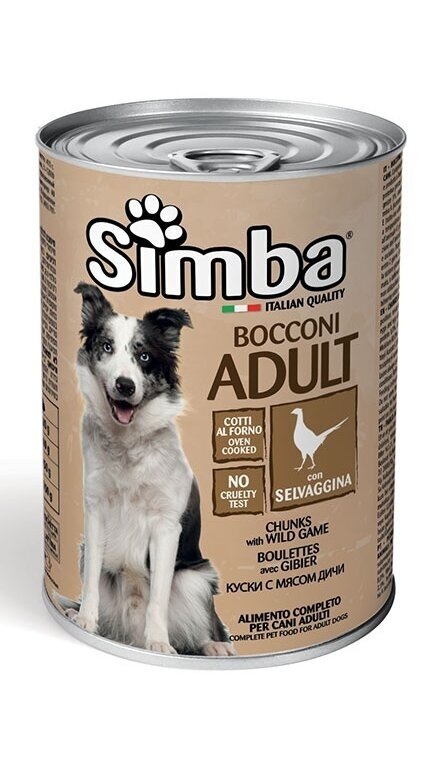 SIMBA Wet DOG Chunkies with wild game 1230 g SIMBA Wet DOG Chunkies with wild game 1230 g