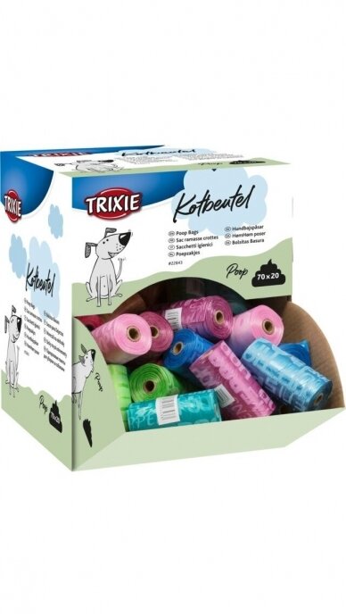 TRIXIE maišeliai išmatoms su ekspozicine dėžute TRIXIE maišeliai išmatoms su ekspozicine dėžute