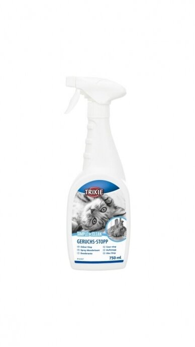 TRIXIE Simple'n'Clean Kačių WC gaiviklis, purškiamas, 750ml TRIXIE Simple'n'Clean Kačių WC gaiviklis, purškiamas, 750ml