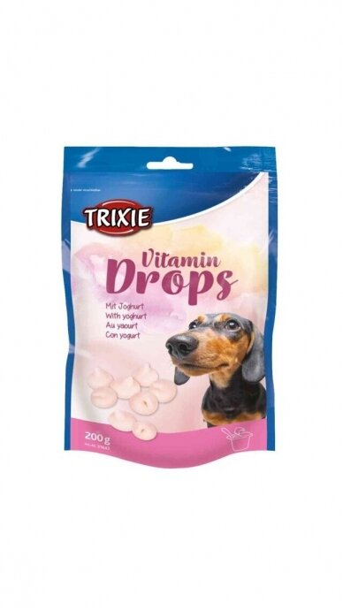 TRIXIE Vitamin Drops skanėstai su jogurtu, 200 g