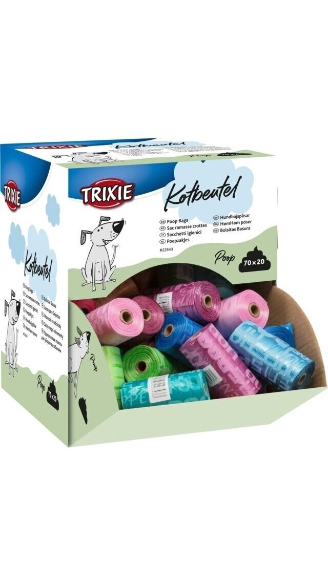 TRIXIE maišeliai išmatoms su ekspozicine dėžute