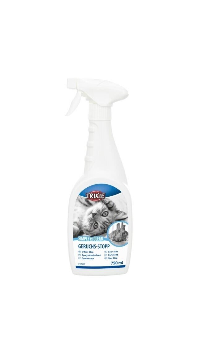 TRIXIE Simple'n'Clean Kačių WC gaiviklis, purškiamas, 750ml TRIXIE Simple'n'Clean Kačių WC gaiviklis, purškiamas, 750ml