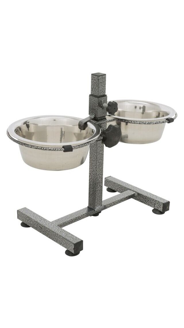 TRIXIE Stovas su dubenėliais, metalinis TRIXIE Stovas su dubenėliais, metalinis